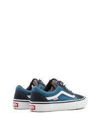 Baskets basses en toile bleues Vans