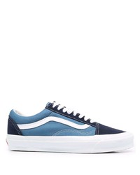 Baskets basses en toile bleues Vans