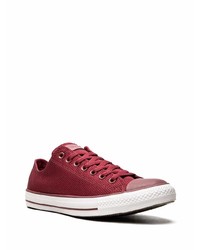 Baskets basses en toile bordeaux Converse