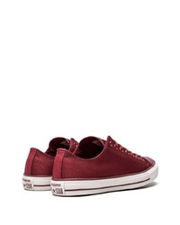 Baskets basses en toile bordeaux Converse