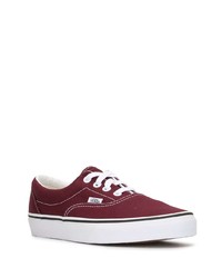 Baskets basses en toile bordeaux Vans