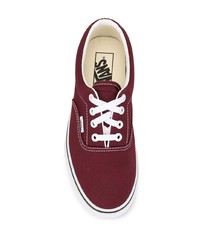 Baskets basses en toile bordeaux Vans