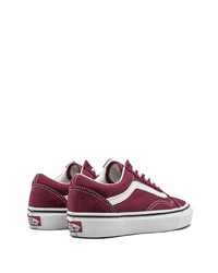 Baskets basses en toile bordeaux Vans