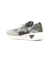 Baskets basses en toile camouflage grises Diesel