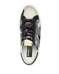 Baskets basses en toile camouflage grises Golden Goose