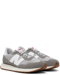 Baskets basses en toile grises New Balance