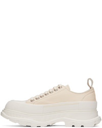 Baskets basses en toile grises Alexander McQueen