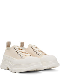 Baskets basses en toile grises Alexander McQueen