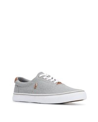 Baskets basses en toile grises Polo Ralph Lauren