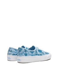 Baskets basses en toile imprimé tie-dye bleu clair Vans