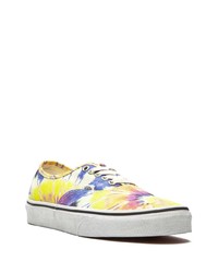 Baskets basses en toile imprimé tie-dye multicolores Vans