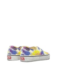 Baskets basses en toile imprimé tie-dye multicolores Vans