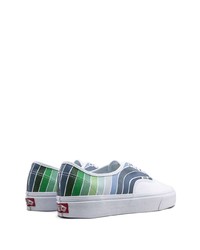 Baskets basses en toile imprimées blanches Vans