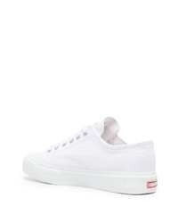 Baskets basses en toile imprimées blanches DSQUARED2