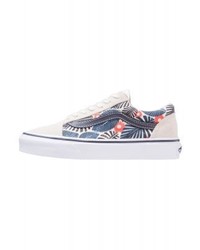 Baskets basses en toile imprimées bleu clair Vans