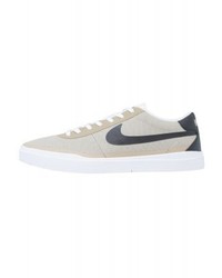Baskets basses en toile imprimées grises Nike