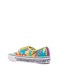 Baskets basses en toile imprimées multicolores Vans