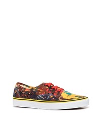 Baskets basses en toile imprimées multicolores Vans