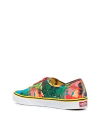 Baskets basses en toile imprimées multicolores Vans