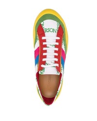 Baskets basses en toile imprimées multicolores JW Anderson