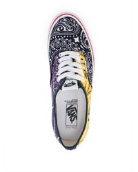 Baskets basses en toile imprimées multicolores Vans