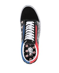 Baskets basses en toile imprimées multicolores Vans