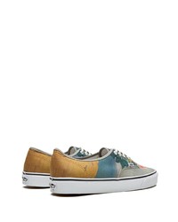 Baskets basses en toile imprimées multicolores Vans