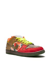 Baskets basses en toile imprimées multicolores Nike