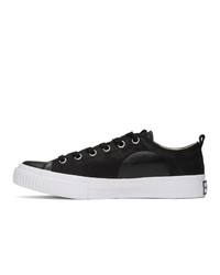 Baskets basses en toile imprimées noires et blanches McQ Alexander McQueen