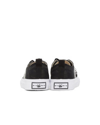 Baskets basses en toile imprimées noires et blanches McQ Alexander McQueen