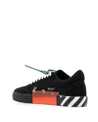 Baskets basses en toile imprimées noires Off-White