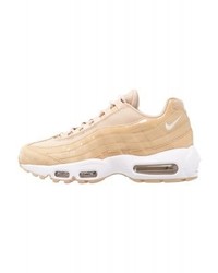 Baskets basses en toile marron clair Nike