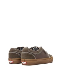 Baskets basses en toile marron Vans