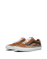 Baskets basses en toile marron Vans