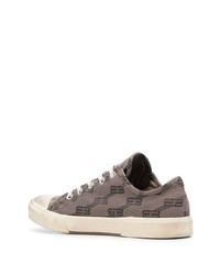 Baskets basses en toile marron Balenciaga