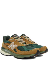 Baskets basses en toile marron New Balance