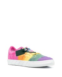 Baskets basses en toile multicolores Off-White