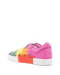 Baskets basses en toile multicolores Off-White