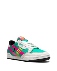 Baskets basses en toile multicolores adidas