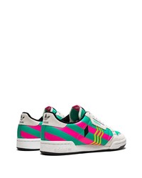 Baskets basses en toile multicolores adidas