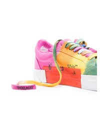 Baskets basses en toile multicolores Off-White