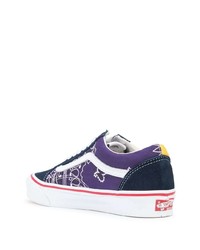 Baskets basses en toile multicolores Vans