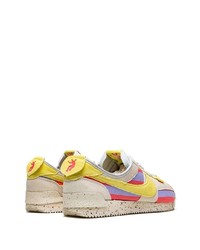 Baskets basses en toile multicolores Nike