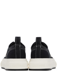 Baskets basses en toile noires et blanches DSQUARED2