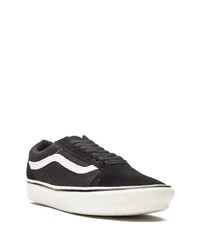 Baskets basses en toile noires et blanches Vans