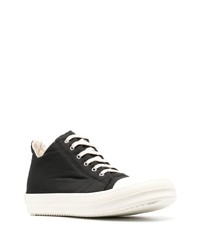 Baskets basses en toile noires et blanches Rick Owens DRKSHDW