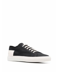 Baskets basses en toile noires et blanches Common Projects