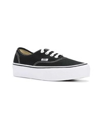 Baskets basses en toile noires Vans