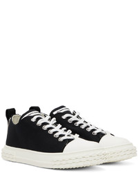 Baskets basses en toile noires Giuseppe Zanotti