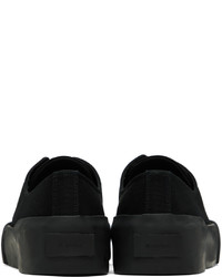 Baskets basses en toile noires Jil Sander